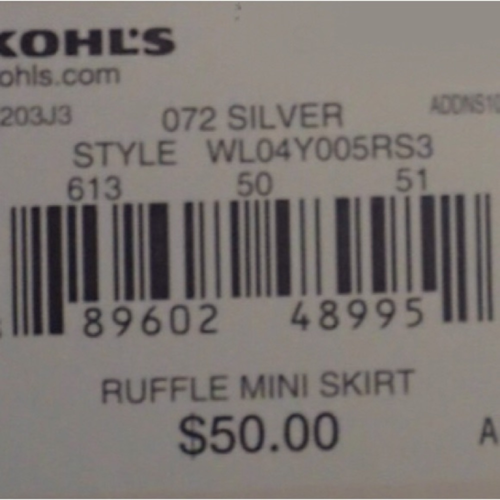 Lauren Conrad Sequin White Skirt NWOT - Picture 7 of 11